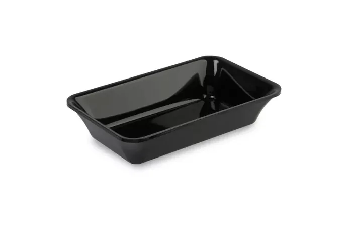 Polimetilmetakrilāta GN 1/4 50 Plexi trauks Melns