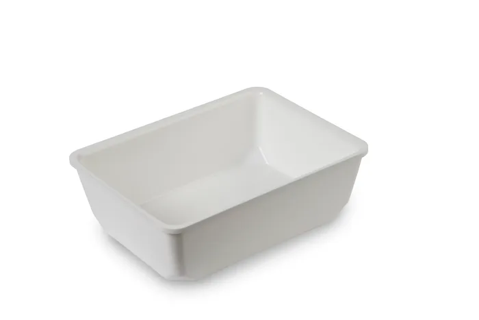 Polimetilmetakrilāta GN 1/5 80 Plexi trauks Balts